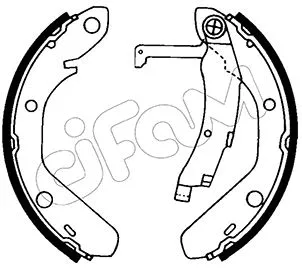 Brake Shoe Set (153-651)