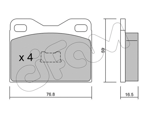 Brake Pad Set, disc brake (822-015-1)