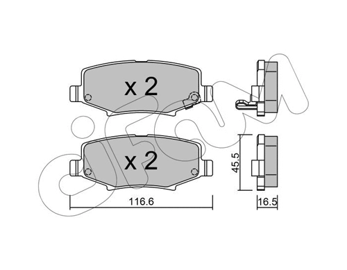 Brake Pad Set, disc brake (822-863-0)