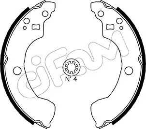 Brake Shoe Set (153-292)