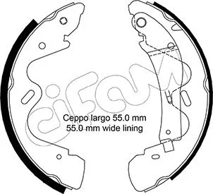 Brake Shoe Set (153-291)