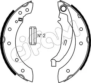 Brake Shoe Set (153-350)