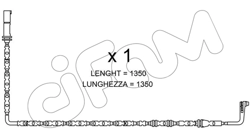 Warning Contact, brake pad wear (SU.286)