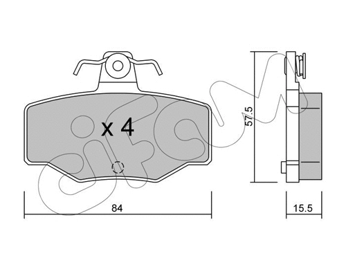 Brake Pad Set, disc brake (822-199-0)