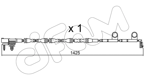 Warning Contact, brake pad wear (SU.316)