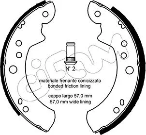 Brake Shoe Set (153-116)