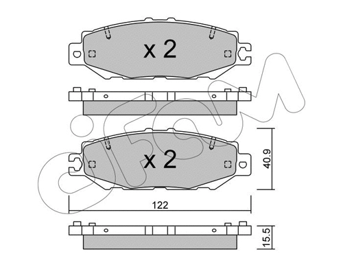 Brake Pad Set, disc brake (822-759-1)