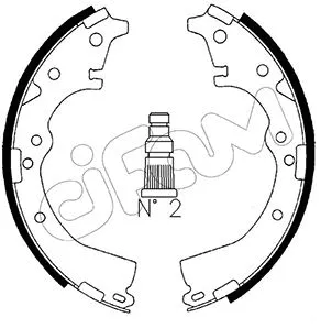 Brake Shoe Set (153-416)
