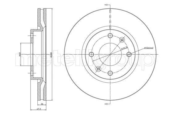 Brake Disc (800-1477C)