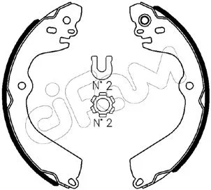 Brake Shoe Set (153-610)