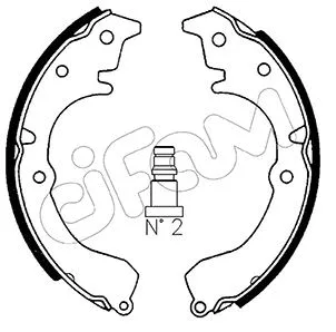Brake Shoe Set (153-424)