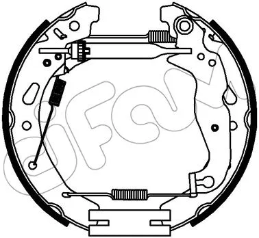 Brake Shoe Set (151-344)