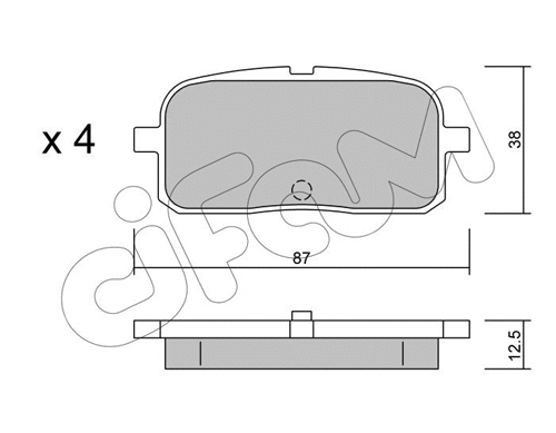 Brake Pad Set, disc brake (822-445-0)