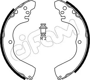 Brake Shoe Set (153-261)
