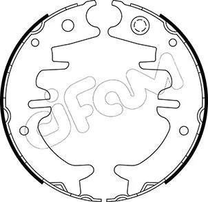 Brake Shoe Set, parking brake (153-525)