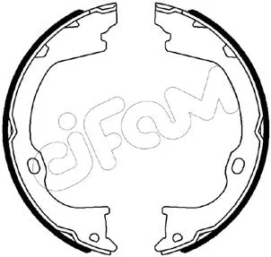 Brake Shoe Set, parking brake (153-515)