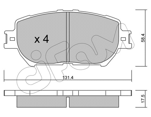 Brake Pad Set, disc brake (822-751-0)