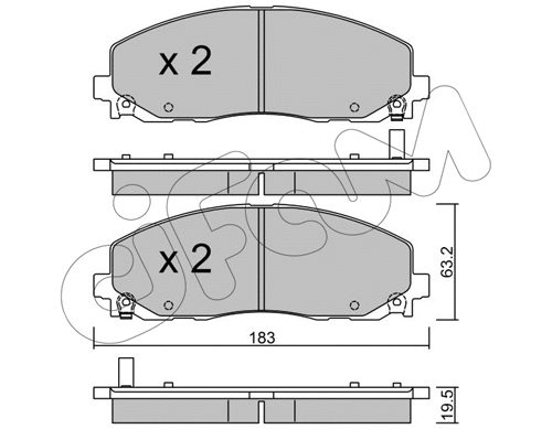 Brake Pad Set, disc brake (822-946-0)