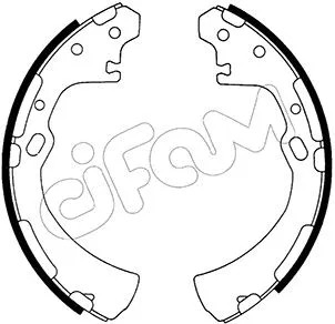 Brake Shoe Set (153-279)