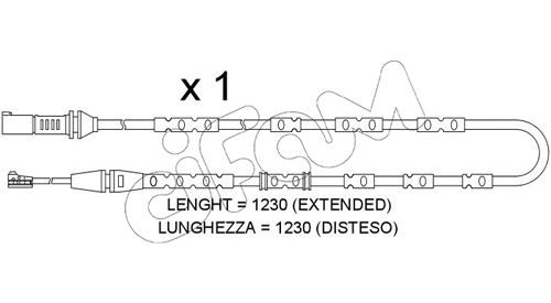 Warning Contact, brake pad wear (SU.371)