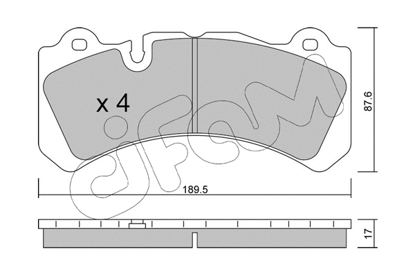 Brake Pad Set, disc brake (822-1328-0)