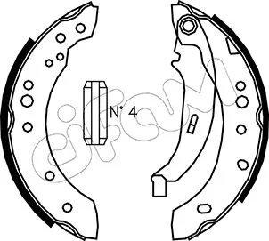 Brake Shoe Set (153-513)