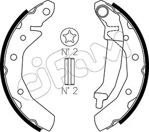 Brake Shoe Set (153-046)