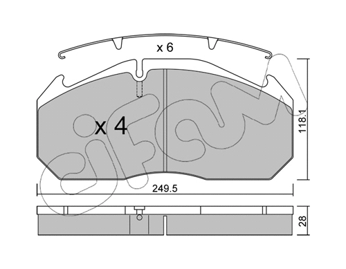 Brake Pad Set, disc brake (822-586-0)