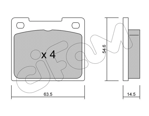 Brake Pad Set, disc brake (822-020-0)