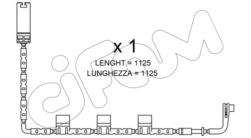 Warning Contact, brake pad wear (SU.223)