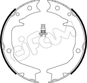 Brake Shoe Set, parking brake (153-265)