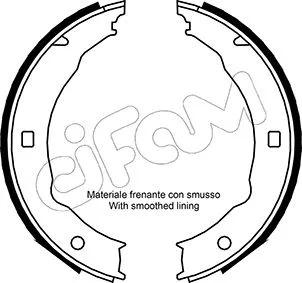 Brake Shoe Set, parking brake (153-330)