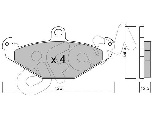 Brake Pad Set, disc brake (822-165-1)