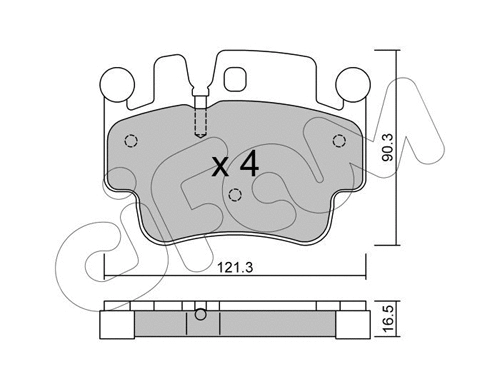 Brake Pad Set, disc brake (822-657-0)