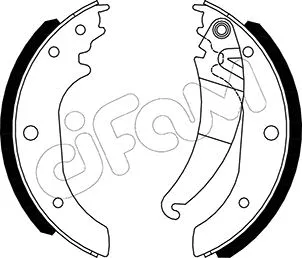 Brake Shoe Set (153-489)