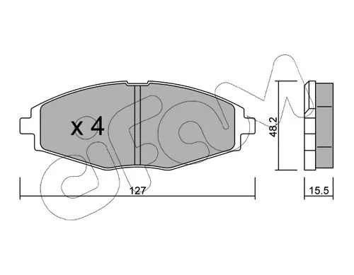 Brake Pad Set, disc brake (822-293-1)
