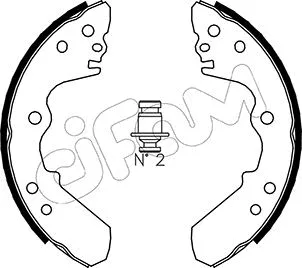 Brake Shoe Set (153-310)