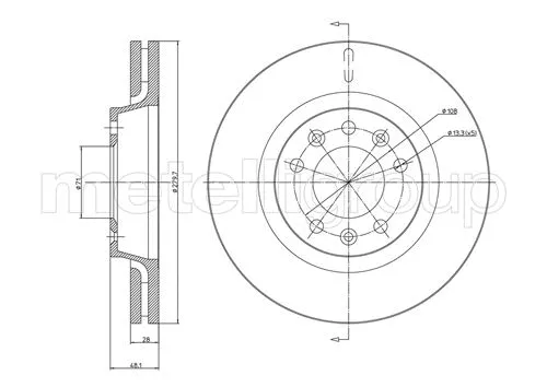 Brake Disc (800-887C)