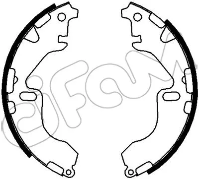 Brake Shoe Set (153-448)