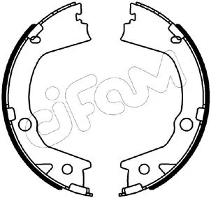 Brake Shoe Set, parking brake (153-562)