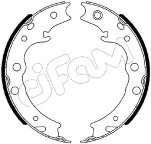 Brake Shoe Set, parking brake (153-539)