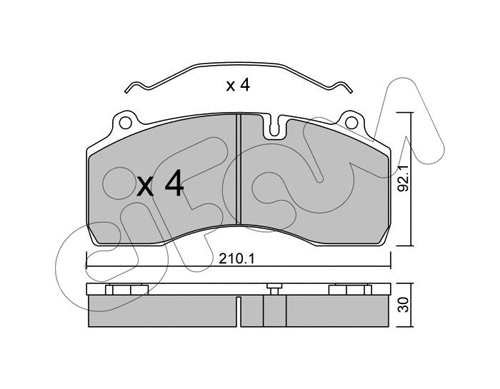 Brake Pad Set, disc brake (822-807-0)