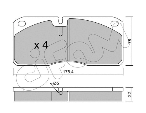 Brake Pad Set, disc brake (822-269-0)
