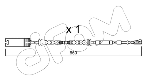 Warning Contact, brake pad wear (SU.304)