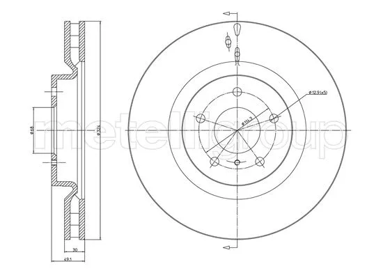 Brake Disc (800-1172C)