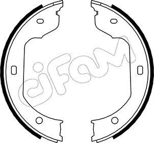 Brake Shoe Set, parking brake (153-019)