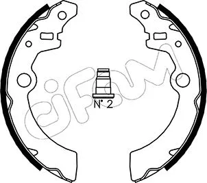 Brake Shoe Set (153-404)