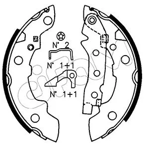 Brake Shoe Set (153-623K)