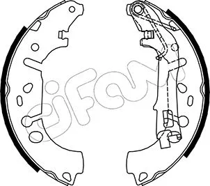 Brake Shoe Set (153-093)