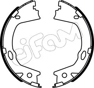Brake Shoe Set, parking brake (153-499)